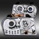 Chrysler 300 2005-2010 Chrome Phantom Grille and Halo Projector Headlights