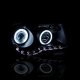 Chrysler 300C 2005-2010 Black Phantom Grille and Halo Projector Headlights