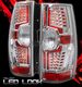 Chevy Suburban 2007-2010 Clear LED Style Tail Lights