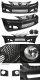 Lexus IS250 2006-2008 Black IS-F Style Bumper and Grille with Fog Lights