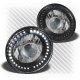 Plymouth Barracuda 1972-1974 LED Black Chrome Sealed Beam Projector Headlight Conversion