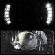 GMC Jimmy 1995-1997 LED Black Sealed Beam Projector Headlight Conversion