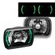 GMC Savana 1996-2004 Green LED Black Chrome Sealed Beam Headlight Conversion