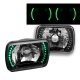 Ford Econoline Van 1979-1995 Green LED Black Chrome Sealed Beam Headlight Conversion