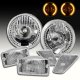 Jeep Wrangler 1997-2006 Projector Headlights Amber LED and Clear Bumper Lights Side Marker