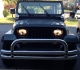 Jeep Wrangler 1987-1995 Black and Chrome Sealed Beam Projector Headlight Conversion Customer Photo