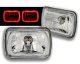 VW Golf 1985-1987 7 Inch Red Ring Sealed Beam Headlight Conversion