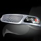 Ford Expedition 1999-2002 Chrome Vertical Grille and Black Euro Headlights Set