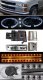 Chevy 2500 Pickup 1994-1998 Clear Halo Projector Headlights and Bumper Lights