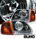 Ford Expedition 1997-2002 Black Projector Headlights and Corner Lights Set
