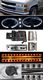 Chevy Tahoe 1995-1999 Clear Halo Projector Headlights and Bumper Lights Set