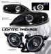 Lexus SC400 1992-1999 Black High Beam and CCFL Halo Projector Headlights Set