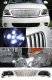 Ford F150 1999-2003 Chrome Vertical Grille and Black Euro Headlights Set