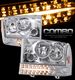 Ford F250 Super Duty 1999-2004 Clear Euro Headlights and Bumper Lights Set