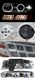 Chevy Silverado 1999-2002 Clear Halo Projector Headlights and Bumper Lights Set