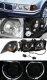 BMW E36 Coupe 3 Series 1992-1998 Clear Dual Halo Euro Headlights and Corner Lights Set