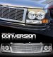 Chevy Tahoe 2000-2006 Chrome Billet Grille and Black Headlight Conversion Kit