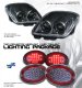 Chevy Corvette 1997-2004 Depo Black Projector Headlights Set