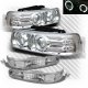 Chevy Suburban 2000-2006 Clear Projector Headlights and Bumper Lights