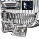 Chevy Silverado 2003-2005 Chrome Vertical Grille and Headlight Conversion Kit
