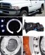 Dodge Ram 2500 1994-2002 Chrome Projector Headlights and LED Tail Lights