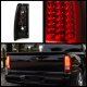 Chevy Silverado 2003-2006 Black Headlights Bumper Lights and Red LED Tail Lights