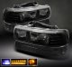 Chevy Tahoe 2000-2006 Black Headlights and Smoked LED Bumper Lights