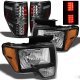 Ford F150 2009-2014 Black Headlights and LED Tail Lights