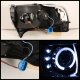 Dodge Ram 2500 1994-2002 Smoked Halo Projector Headlights and Tail Lights