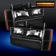 GMC Yukon 1992-1993 Black Euro Headlights and LED Bumper Lights