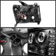 GMC Sierra 2007-2013 Black Halo Projector Headlights and LED Tail Lights