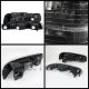 Chevy Tahoe 2000-2006 Black Headlights Set and Smoked Fog Lights