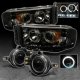 Dodge Ram 2500 2003-2005 Smoked Halo Projector Headlights and Halo Fog Lights