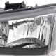 Chevy Silverado 2500HD 2003-2006 Black Clear Headlights and Bumper Lights