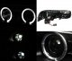 Chevy Silverado 1999-2002 Black Projector Headlights Bumper Lights and LED Tail Lights