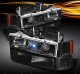 Chevy 1500 Pickup 1994-1998 Black Projector Headlights and Bumper Lights