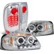 Ford Expedition 1997-2002 Chrome Halo Projector Headlights and LED Tail Lights