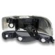 GMC Sierra 1500HD 2001-2007 Black Clear Headlights and Bumper Lights