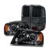 Ford F150 2004-2008 Black Projector Headlights and Smoked LED Tail lights