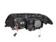 BMW 3 Series Sedan 1999-2001 Projector Headlights and Corner Lights Black Halo