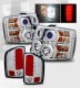 Chevy Silverado 2500HD 2007-2014 Chrome Headlights CCFL Halo and LED Tail Lights