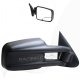 GMC Sierra 2003-2006 Right Passenger Side Black Manual Towing Mirrors