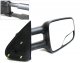GMC Sierra 2003-2006 Right Passenger Side Black Manual Towing Mirrors