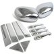 Chrysler 300 2005-2010 Chrome Side Mirror Covers with Door Handles and Pillars