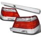 Mercedes Benz S Class 1995-1999 Tail Lights and Trunk Light Red and Clear