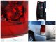Chevy Suburban 2007-2014 Red and Clear Tail Lights