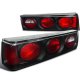 Ford Mustang 1987-1993 Black Custom Tail Lights