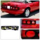 Ford Mustang 1987-1993 Black Custom Tail Lights