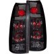 Chevy Silverado 1988-1998 Black Smoked Custom Tail Lights