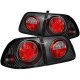 Honda Civic Sedan 1999-2000 Black Custom Tail Lights